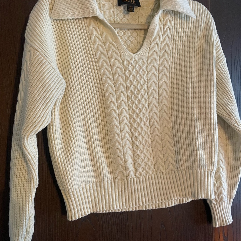 Truth Women's V-Neck Butter Yellow Sweater